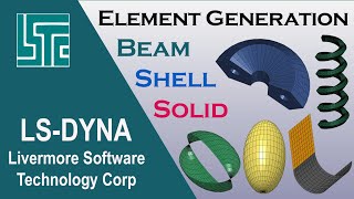 Create mesh in LSDyna ElementGeneration  lsdyna tutorial [upl. by Euf]