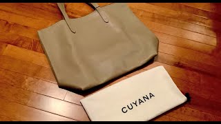 Cuyana Easy Zipper Tote Unboxing amp First Impressions [upl. by Oeflein]