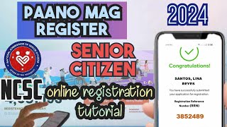 NCSC online registration 2024  PAANO MAG REGISTER SA NATIONAL COMMISSION OF SENIOR CITIZENS [upl. by Pani]