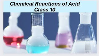 chemical reactions of acids class 10 [upl. by Nyleuqaj681]