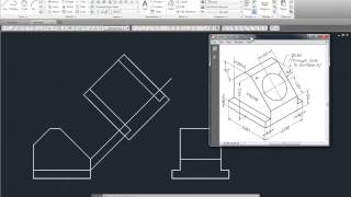 AutoCAD Auxiliary views [upl. by Haleak419]