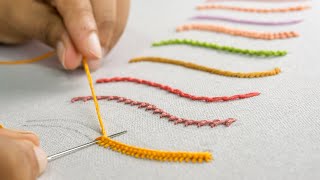 10 Most Strange Hand Embroidery Stitches for Beginners [upl. by Nref]