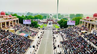 Wagah Border Amritsar  Beating Retreat Ceremony 2024 [upl. by Aridaj]