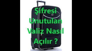 Valiz şifresini unuttum  Valiz şifresi nasıl koyulur [upl. by Ahseiuqal485]