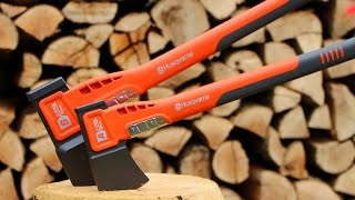 Einfach leichter Holz spalten  Husqvarna Äxte im Praxistest [upl. by Beaulieu]