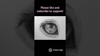 Drawing a realistic lion eye with graphite pencils in time lapse [upl. by Llerref]