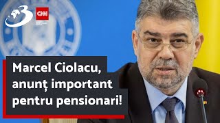 Marcel Ciolacu anunț important pentru pensionari Data la care va intra în vigoare legea pensiilor [upl. by Estel615]