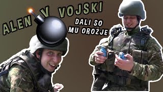 Opravil je vojaški poligon in dali so mu OROŽJE  ALEN V VOJSKI 24 [upl. by Monica]