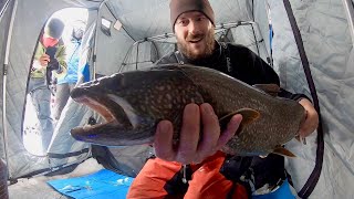 Finally some nicer lake trout  Gunflint Trail BWCAW Lake Trout Fishing [upl. by Aicirtel]