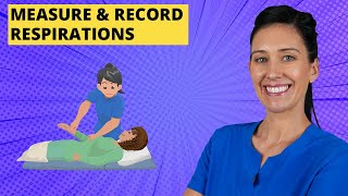 Measure and Record Respirations CNA Skill [upl. by Arbmahs810]