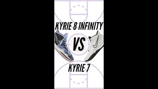 Nike Kyrie 8 Infinity vs Kyrie 7  Which shoe is better to hoop in shorts [upl. by Introc]