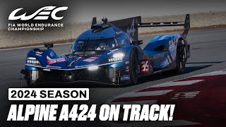 Alpine A424 Hypercar Hits the Track With its 2024 livery I FIA WEC [upl. by Yelram]