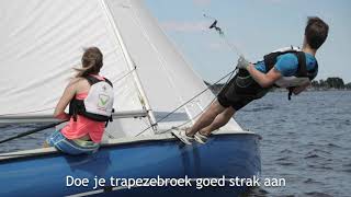 Randmeer zeilboot trapezetechniek [upl. by Llerod]