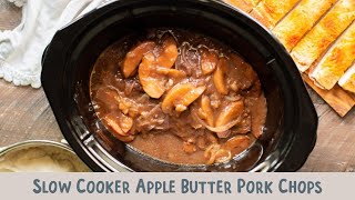 Slow Cooker Apple Butter Pork Chops [upl. by Nnyla]