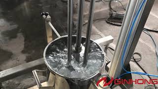 JX3 batch high shear mixer for making syrup [upl. by Ecirbaf]