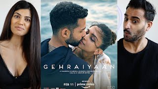 GEHRAIYAAN  Official Trailer REACTION  Deepika Padukone Siddhant Chaturvedi Ananya Panday [upl. by Murtha254]