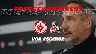 quotMannschaft immer 100prozentig fokussiertquot│PK vor Eintracht  Köln präsentiert von Krombacher [upl. by Lotsyrc334]