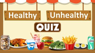 Healthy vs Unhealthy Foods Quiz for Kids  The Ultimate Food Showdown  Making Healthy Food Choices [upl. by Cacia]