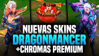 🐉NUEVAS SKIN DRAGONMANCERPrestigio  NUEVOS CHROMAS quotPREMIUMquot  League Of Legends [upl. by Alyam]