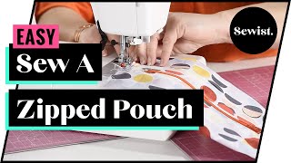 Easy Boxy Zipper Pouch Tutorial NO RAW SEAMS [upl. by Lozano379]