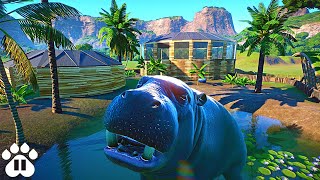 Building Underwater Viewing for Pygmy Hippos  Eco Zoo  Planet Zoo Franchise Mode Ep10 [upl. by Bonneau]