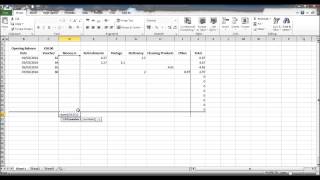 How to Create a Petty Cash Spread sheet using Excel Part 3 [upl. by Atikin]