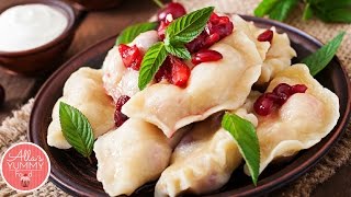 Pierogi with Cherries Recipe Vareniki  Вареники с вишней [upl. by Teik]