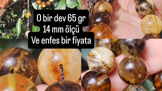 65 GR DEV DAMLA KEHRİBAR14 MM ÖLÇÜ KRAL ZİNCİRLİ GÜMÜŞ ALAN BİN HAYRINI GÖRSÜN [upl. by Humble726]