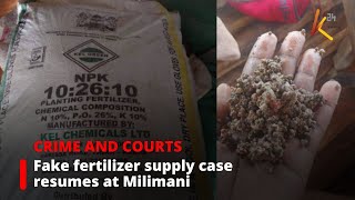 Fake fertilizer supply case resumes at Milimani anticorruption court [upl. by Hassin]