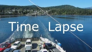 BC Ferry Time Lapse Crofton to Salt Spring Island [upl. by Monie]