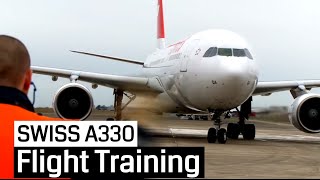 SWISS Air Lines A330  Pilot Training in Chateauroux [upl. by Ruy]