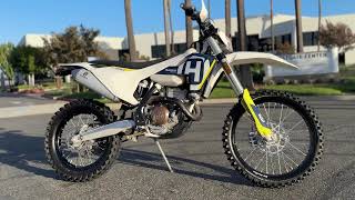 PreOwned 2021 Husqvarna FE 350 Street Legal Dual Sport Dirt Bike For Sale In Corona CA [upl. by Yelich]