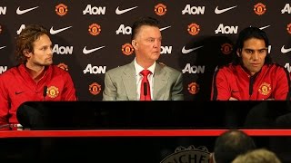 Manchester United  Radamel Falcao amp Daley Blind Press Conference Highlights  Youngsters amp Welbeck [upl. by Eugene]