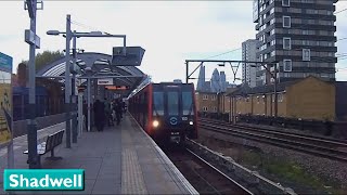 Shadwell  London DLR  B07  B92  B90 Stock  2015 [upl. by Aroz]