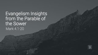 Evangelism Insights from the Parable of the Sower  Mark 4120  Vaughan van Eden [upl. by Airbas610]