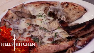 Gordon Astonished Over RAW PIZZA amp LAMB  Hells Kitchen [upl. by Ellennej937]