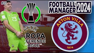 European Cup Final  FM24 Aston Villa 5  Football Manager Beta Save [upl. by Annoda]