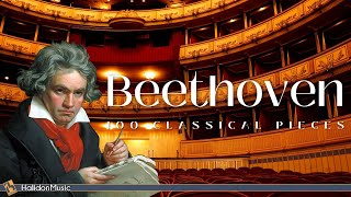 100 Beethoven Pieces  Classical Music [upl. by Atsyrt]