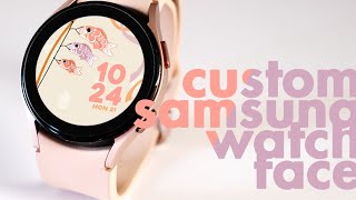 How I designed my own custom Samsung Watch 4 Face with animation [upl. by Sutsuj]