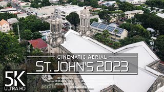 【5K】🇦🇬 St Johns from Above 🔥 Capital of ANTIGUA AND BARBUDA 2023 🔥 Cinematic Wolf Aerial™ Drone [upl. by Immak564]