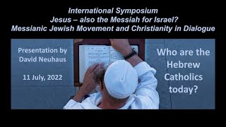 Symposium  David Neuhaus  Who are the Hebrew Catholics today [upl. by Voe]