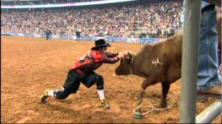 Bullfighters at Rodeo Houston [upl. by Aisemaj]