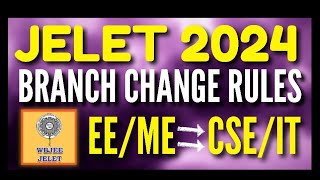 JELET 2024 Branch Change from CORE to CSEIT❌😰 jelet2024 jelet [upl. by Hurd659]