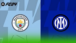 Manchester City vs Inter Milan  Epic Champions League Showdown FC24 [upl. by Odarnoc92]