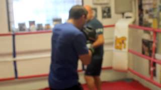 LEWIS PETTITT PAD WORKOUT WITH AL SMITH  INSIDE THE iBOX GYM FOR iFL TV [upl. by Janaya]