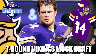 7Round Minnesota Vikings Mock Draft Building Around Sam Darnold [upl. by Vigor]