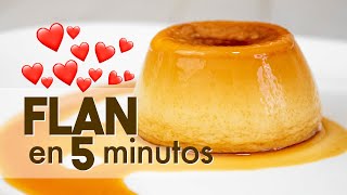 FLAN en MICROONDAS 🍮  en 5 minutos [upl. by Delila]