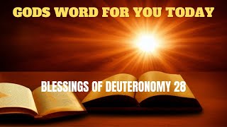 PROPHETIC WORD Blessings Of Deuteronomy 28  Bible Studies [upl. by Aicilana604]