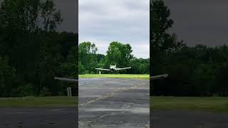 Piper Cherokee 140  PA28140 Student Pilot First Solo Landing Short Field Over Obstacles pilot [upl. by Ledif]