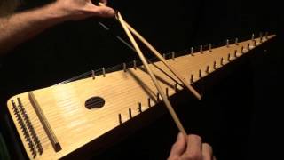 quotGreensleevesquot on Bowed Psaltery [upl. by Enymsaj]